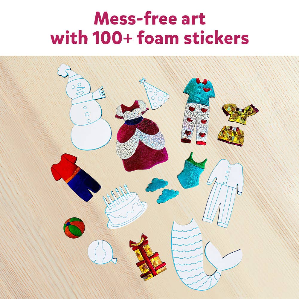 Skillmatics Foil Fun - Dress Up, No Mess Art for Kids