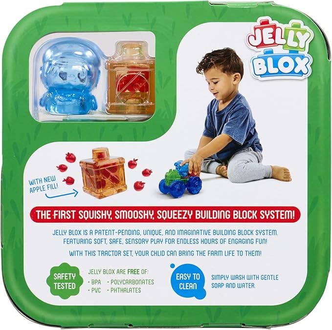 Jelly Blox Tractor Set - Sensory Play Toy for Ages 2+