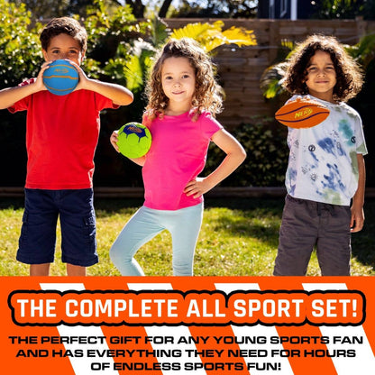 Nerf Mini Sport Foam Ball Set – 3 Pack