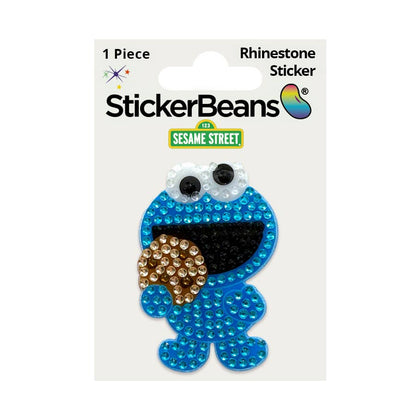 Cookie Monster 2" Rhinestone Sesame Street Sticker: O/S