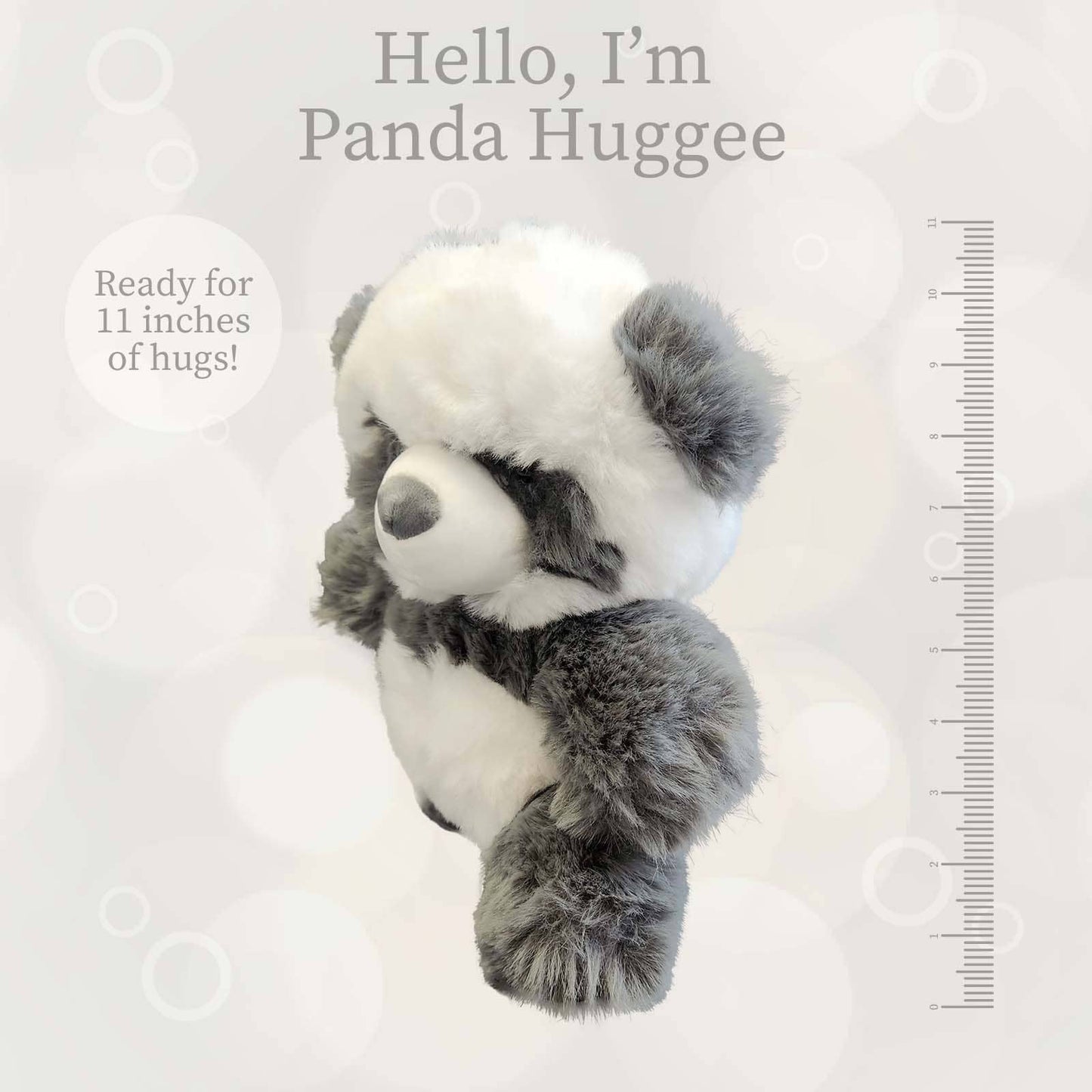 World's Softest 11 inch - Grey & White Panda