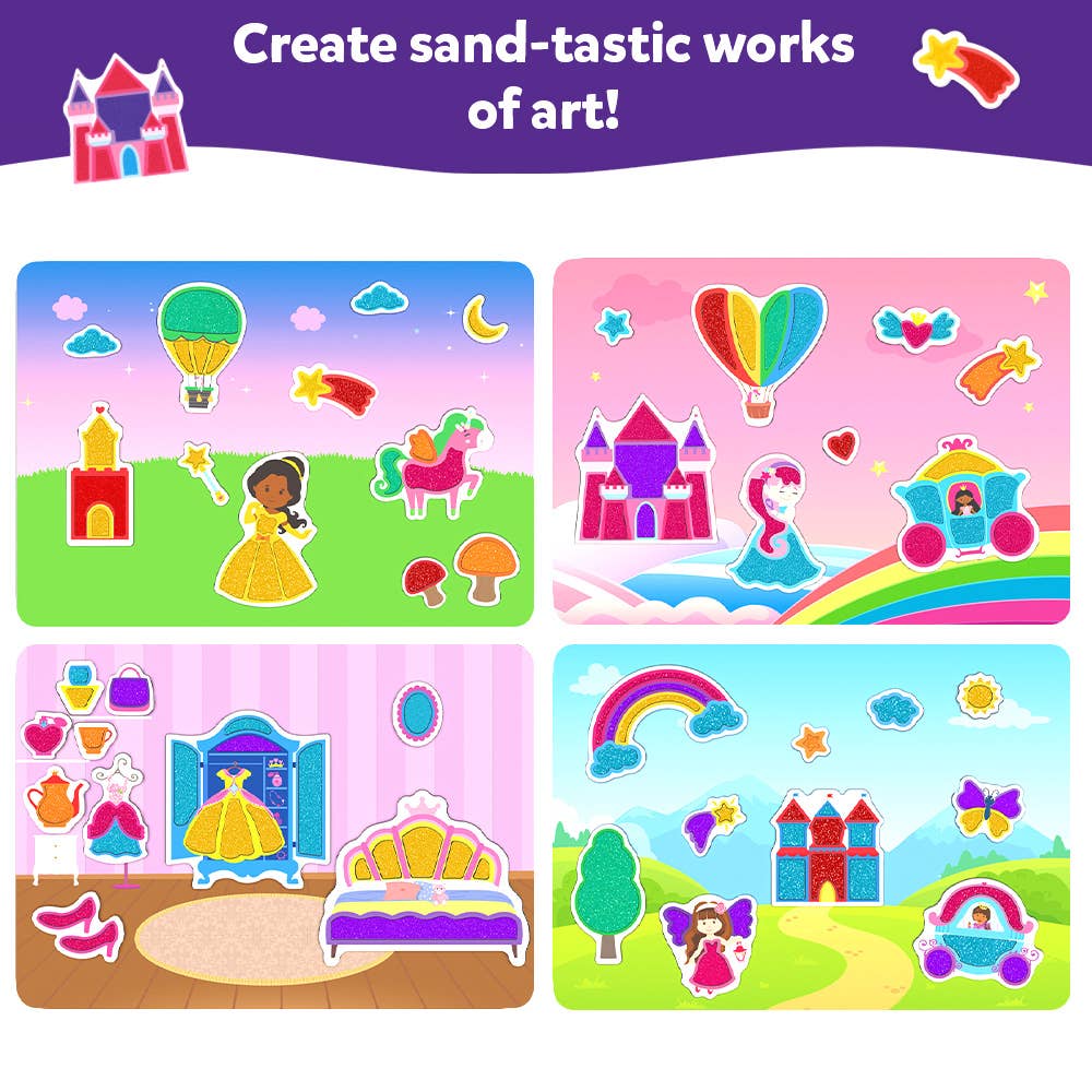 Sand-Tastic Art Unicorns & Princesses Sand Art Kit for Kids