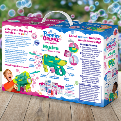 PoppinColorz Hydra: Water & Color Bubble Blaster