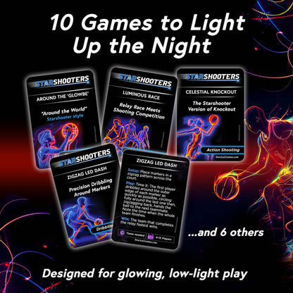 Starlight Shooters: A Glow in the Dark Basketball Game Set