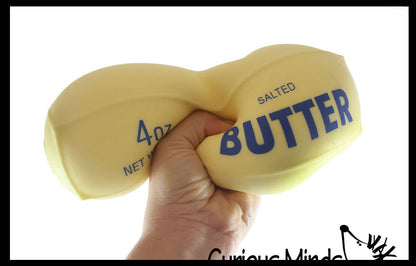 1 Jumbo Butter Squishy Squeeze Stress Ball Soft Doh Filling