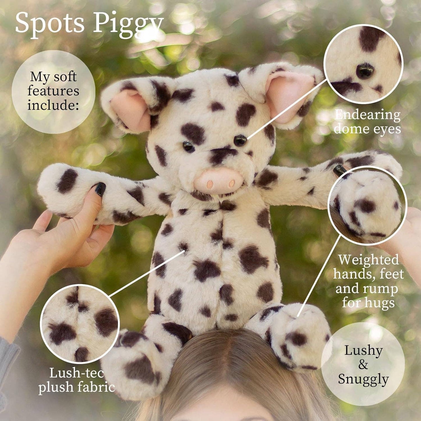World's Softest Lushee 16 inch Spots Piggy