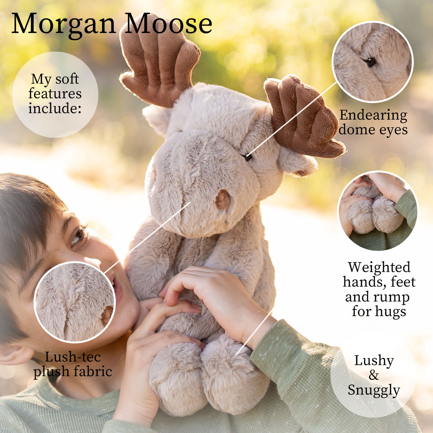 World's Softest Lushee 16 inch - Morgan Moose