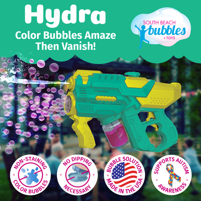 PoppinColorz Hydra: Water & Color Bubble Blaster