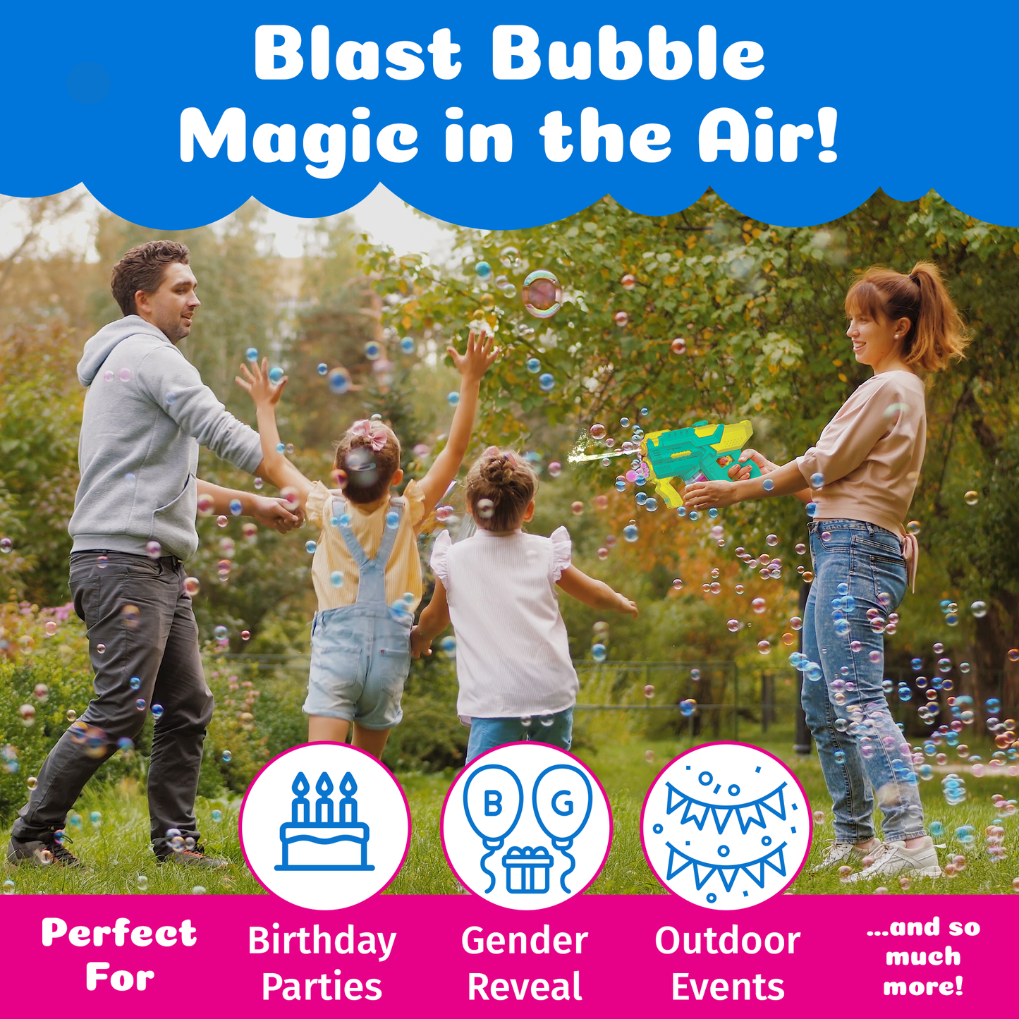 PoppinColorz Hydra: Water & Color Bubble Blaster