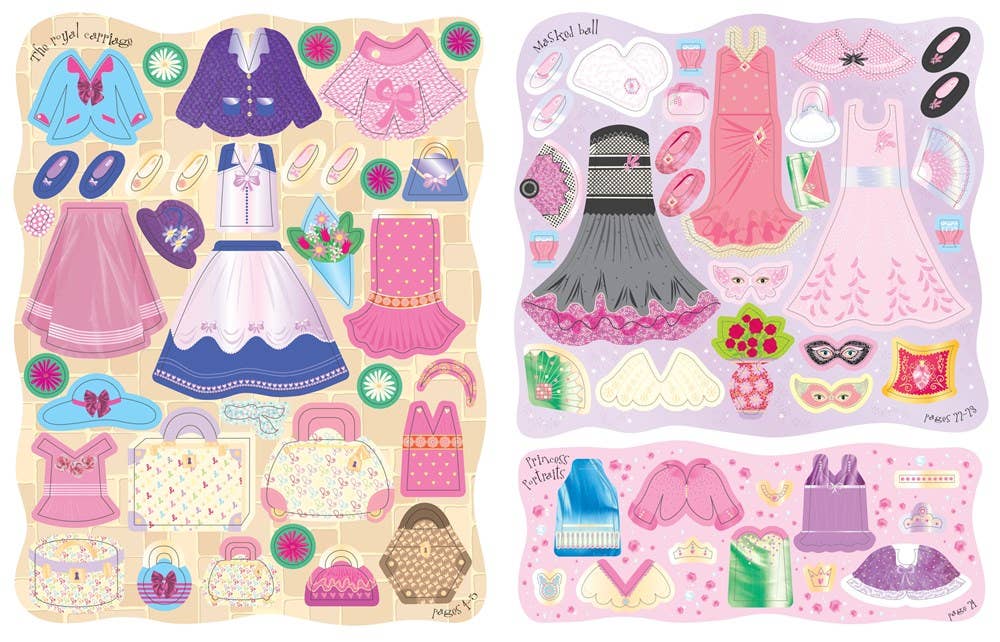 Sticker Dolly Dressing Princesses