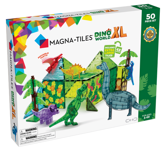 Magna-Tiles Dino World XL 50-Piece Set