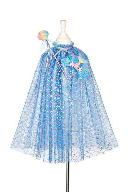 Marlya Mermaid Costume Cape Set: 5-7 yrs