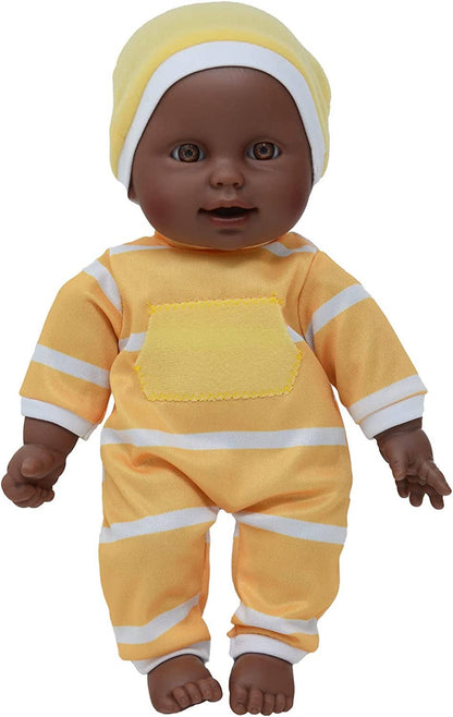 The New York Doll Collection 11" Doll Striped W/ Pacifier: Boy