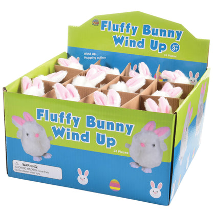 Fluffy Bunny Wind-Up 24-unit Display