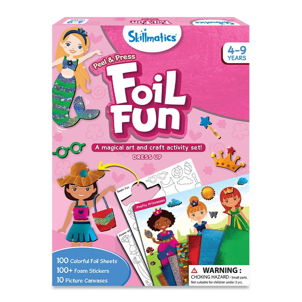 Skillmatics Foil Fun - Dress Up, No Mess Art for Kids