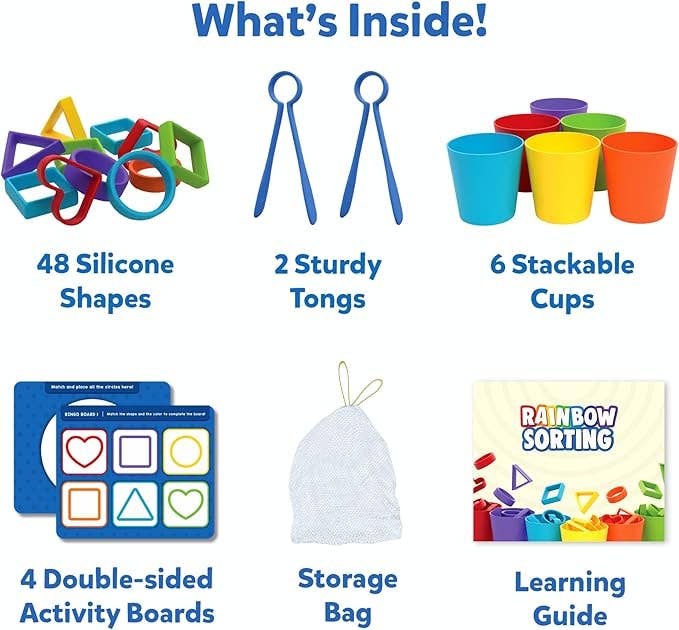 Skillmatics Rainbow Sorting Game