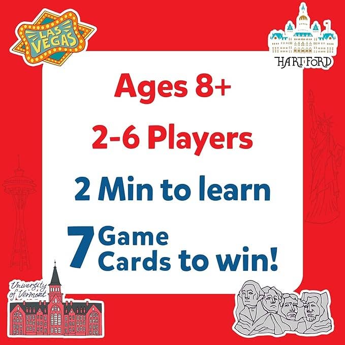Skillmatics Guess in 10 States of America Card Game