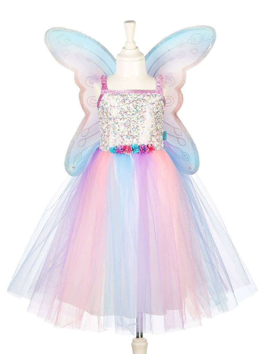 Felicity Fairy Costume – Dress and Wings Set (pink & blue) - Role-Play for Children(3sizes): 5-7 years