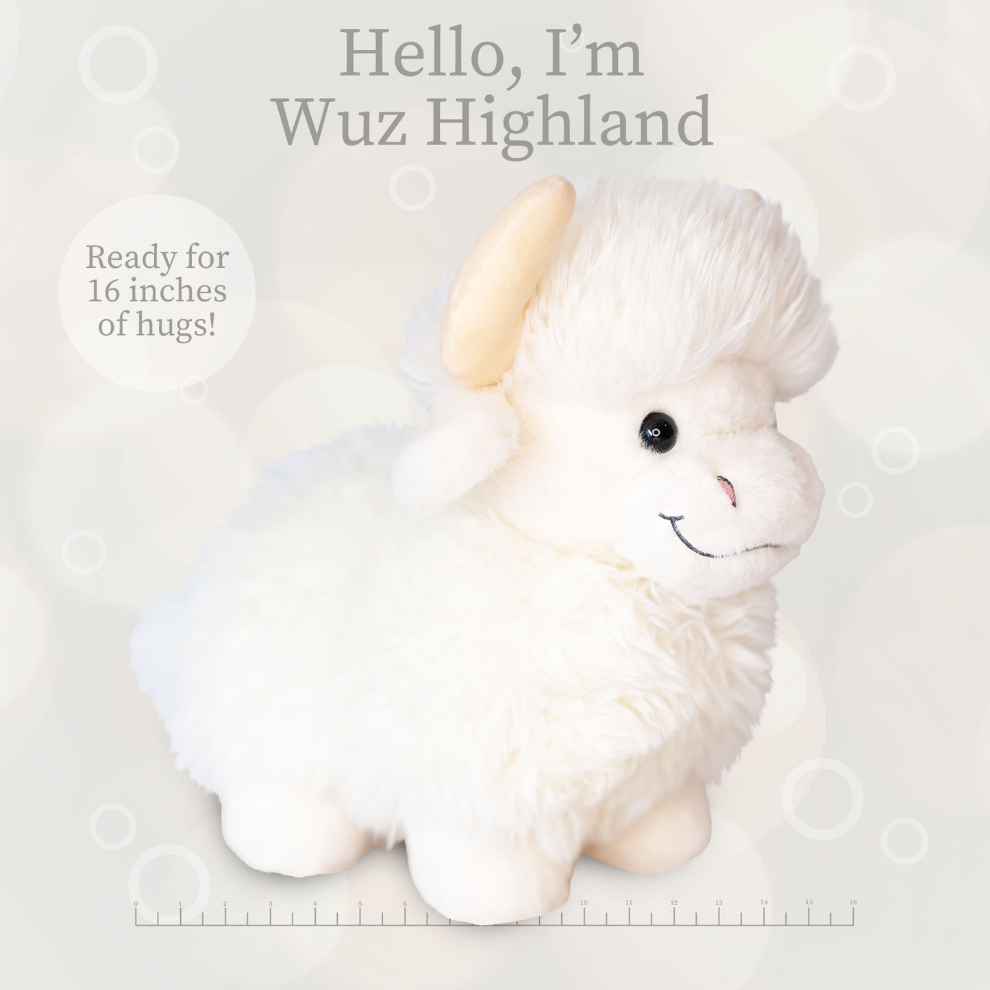 World's Softest Lushee 16 inch - Wuz Highland Cow
