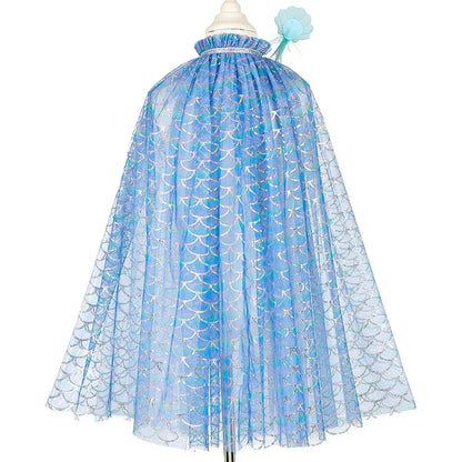 Marlya Mermaid Costume Cape Set: 5-7 yrs