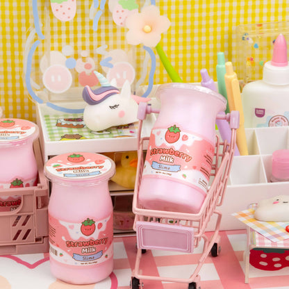 Strawberry Milk Glossy Slime (9pcs/case)