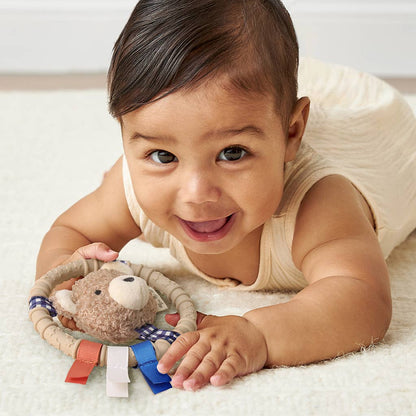 Itzy Ring Pal™ - Teething Ring Taupe Bear