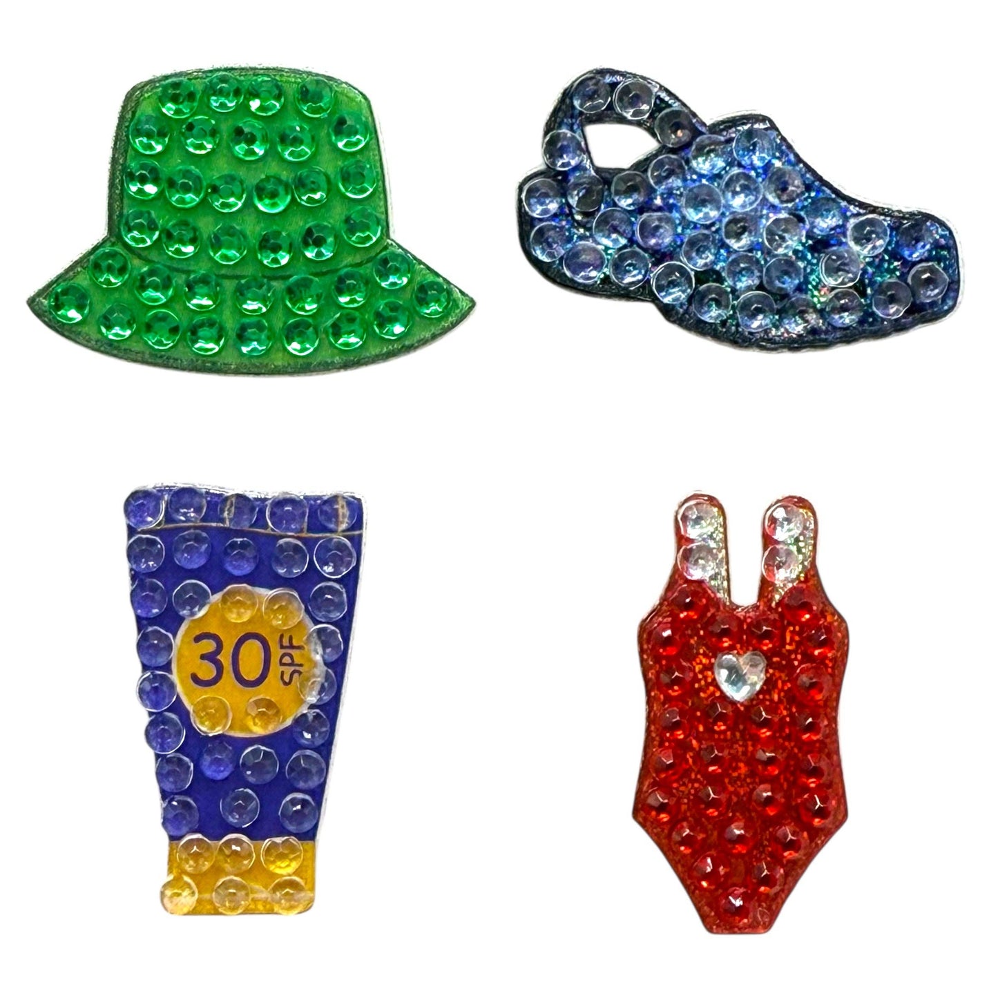 Summer 365 Set of 16 Rhinestone Sticker Multipack: O/S