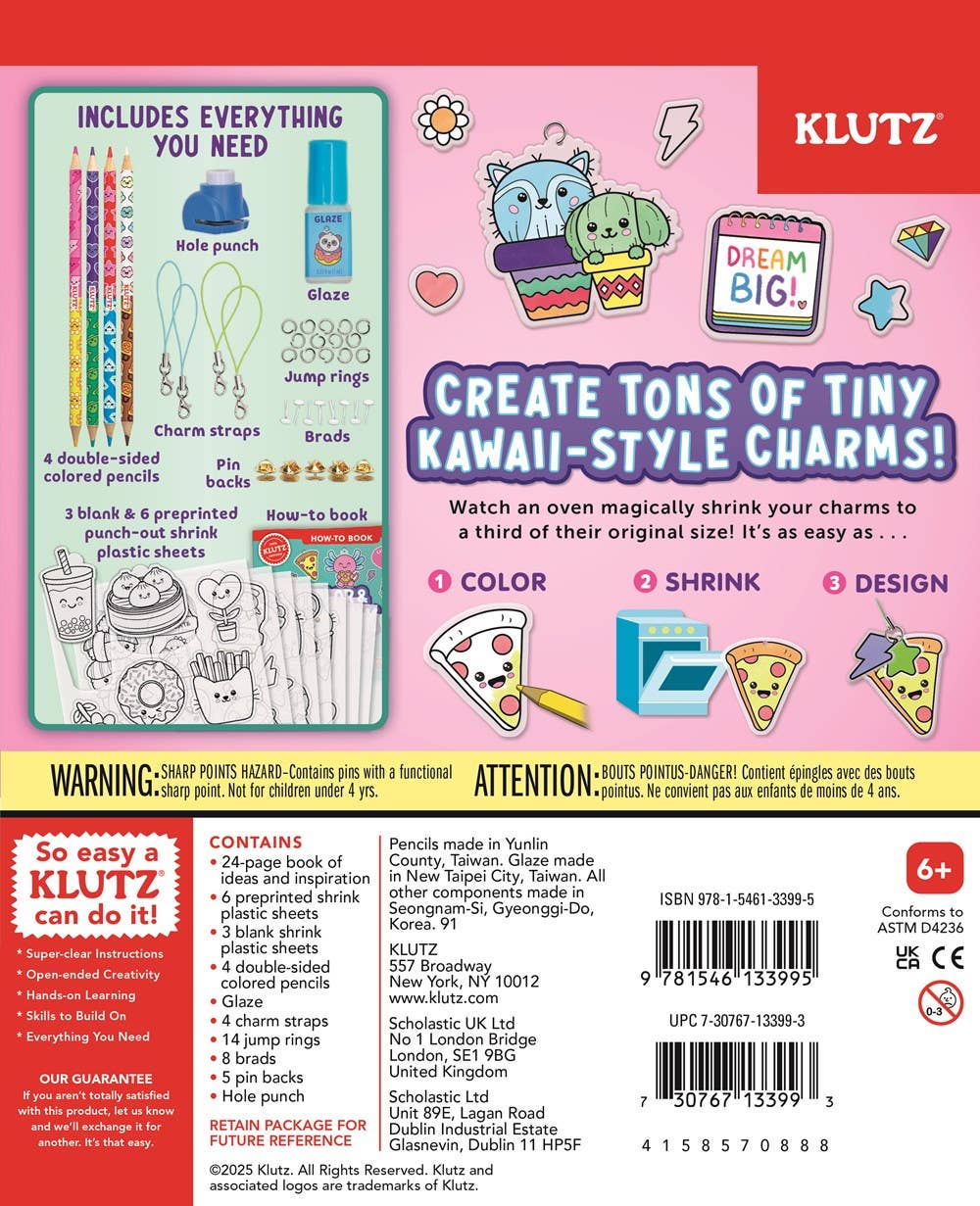 Color & Shrink Charms: Kawaii Style