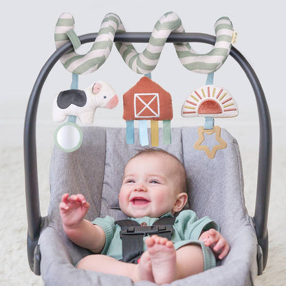 Itzy Bitzy Spiral Car Seat Activity Toy: High Contrast