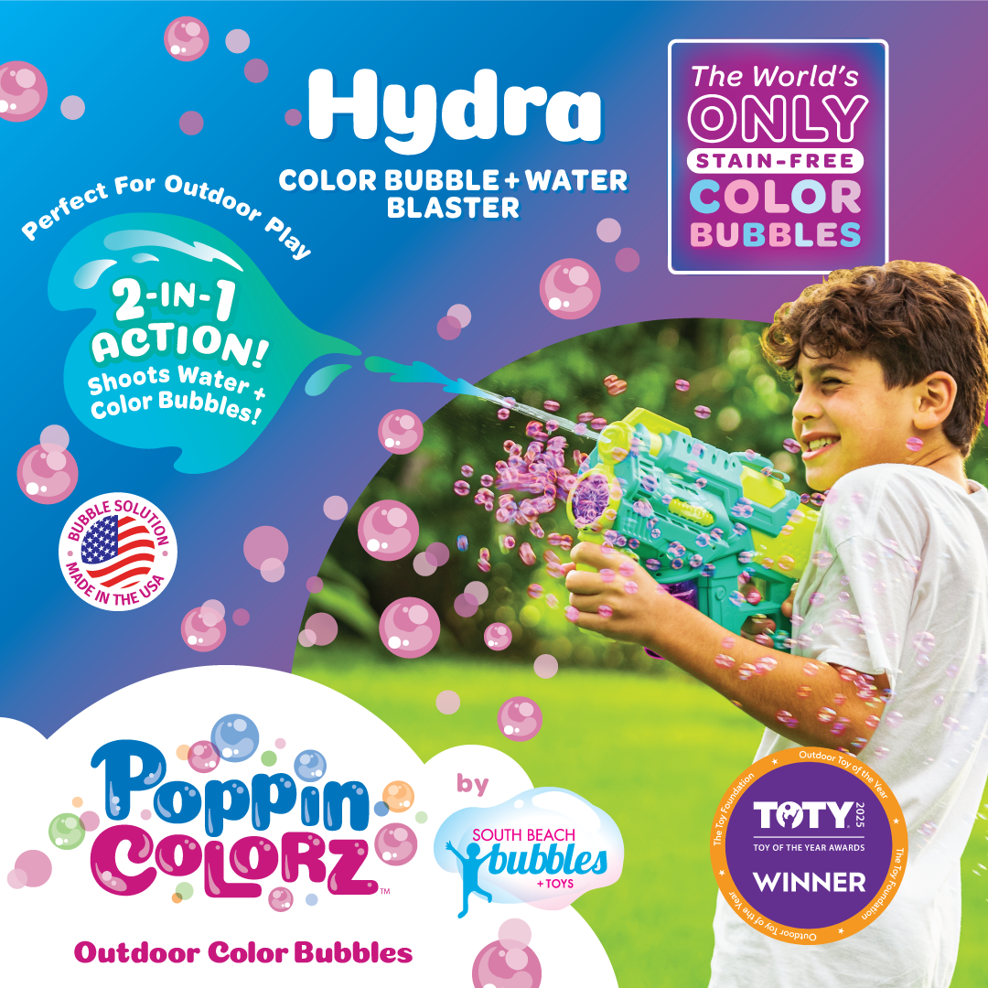 PoppinColorz Hydra: Water & Color Bubble Blaster