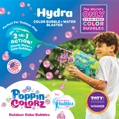 PoppinColorz Hydra: Water & Color Bubble Blaster
