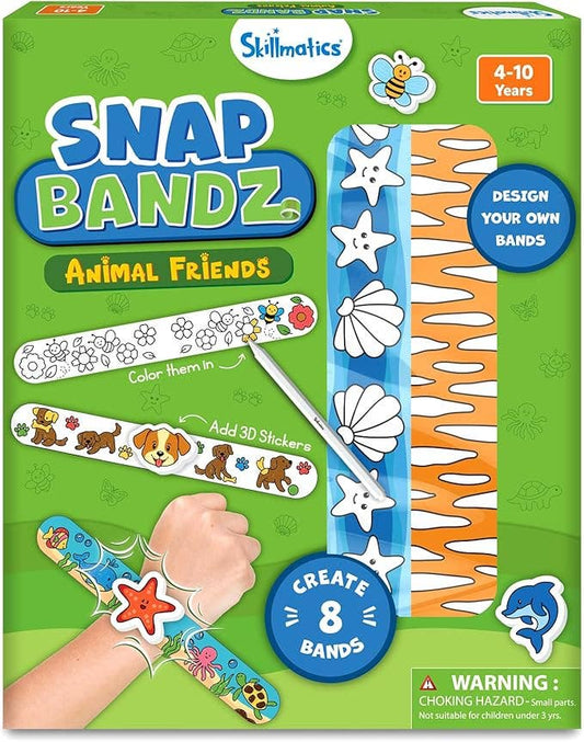 Skillmatics Craft Activity Snap Bandz Animal Friends