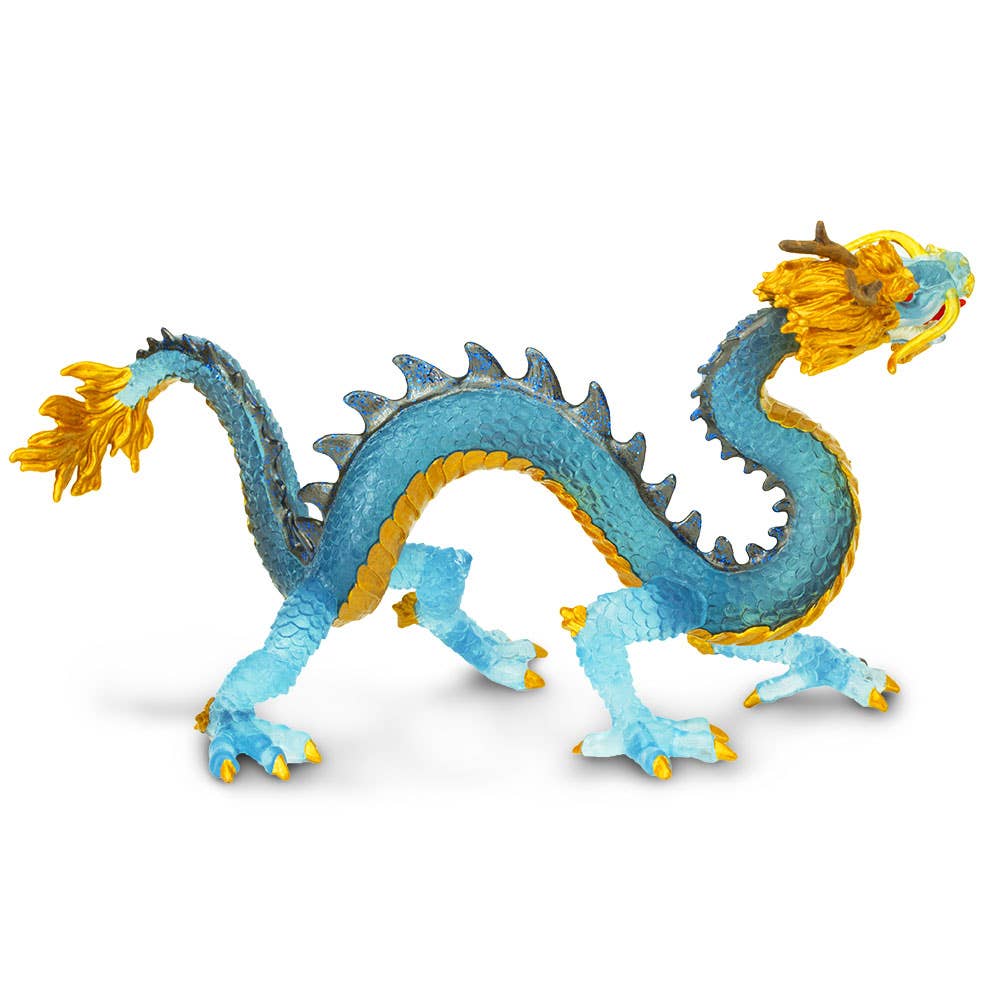 Krystal Blue Dragon Figurine Toy