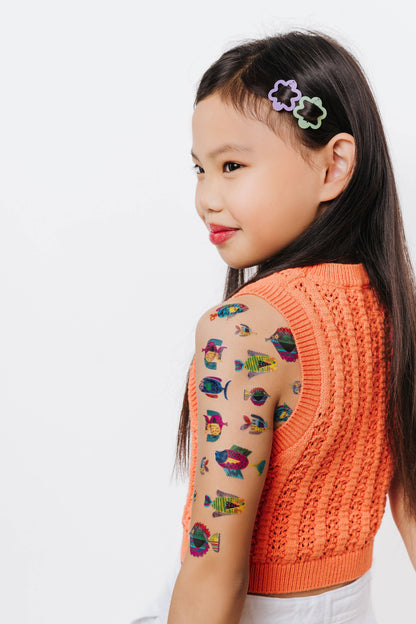 Fish Flurry Tattoo Sheet S/2
