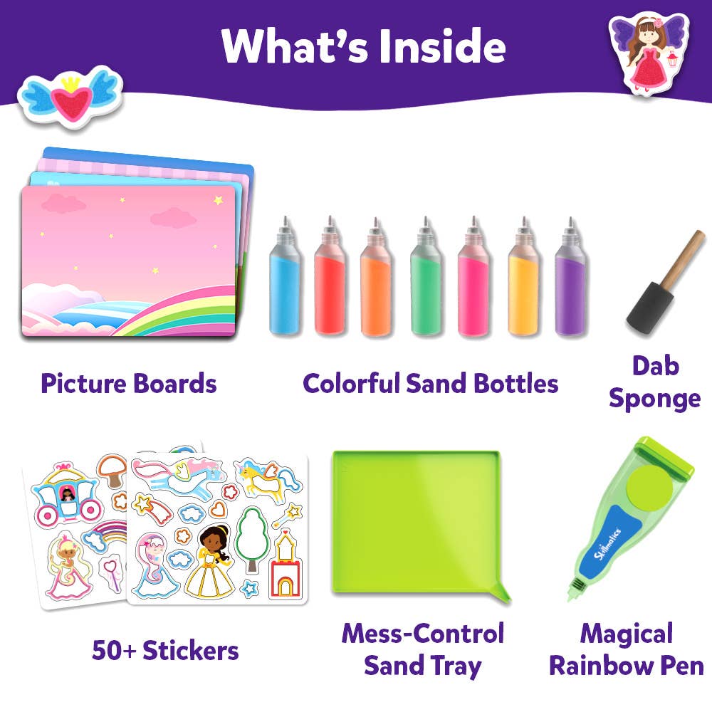 Sand-Tastic Art Unicorns & Princesses Sand Art Kit for Kids