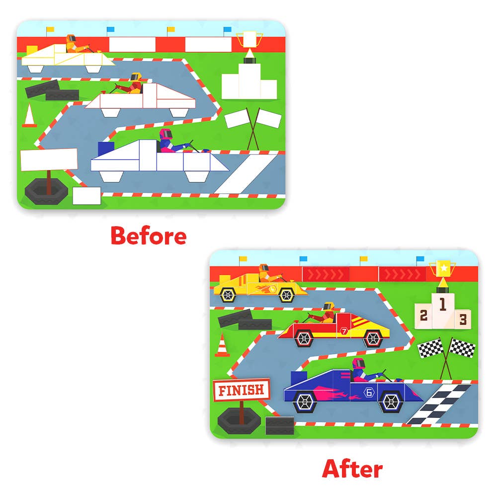 Tangram Twist: Things That Go - Educational Art & Craft