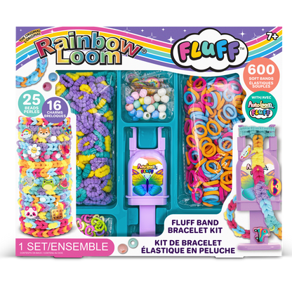Auto Loom Fluff - 600 Fluff Bands, 16 charms,  and 25 beads