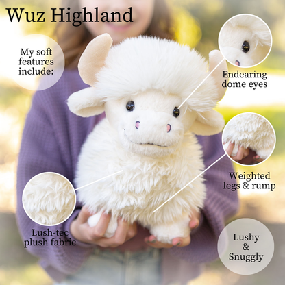 World's Softest Lushee 16 inch - Wuz Highland Cow