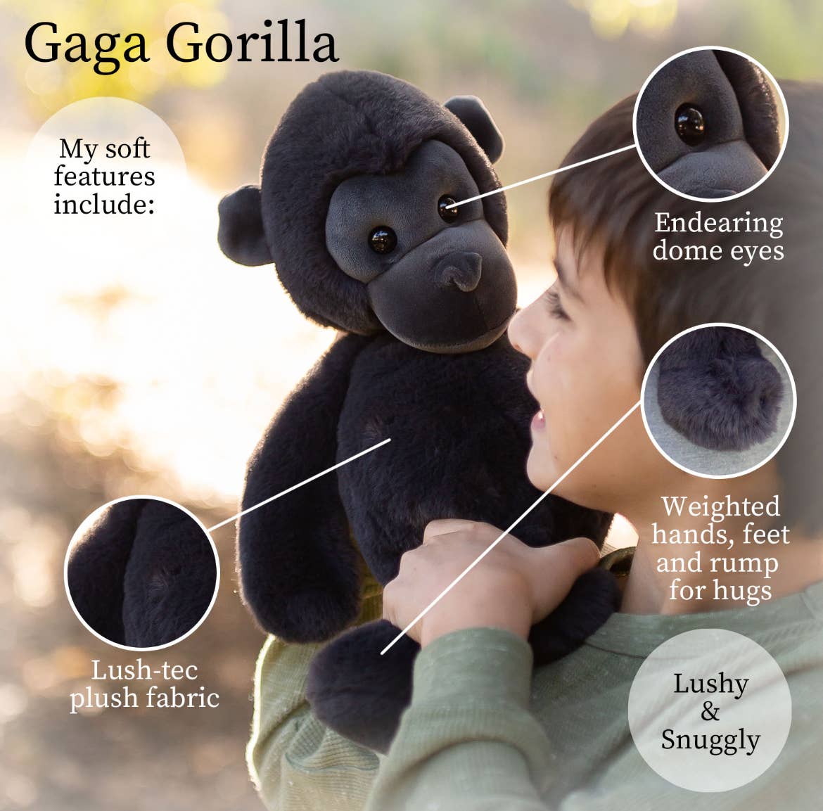 World's Softest 16-inch Gaga Gorilla