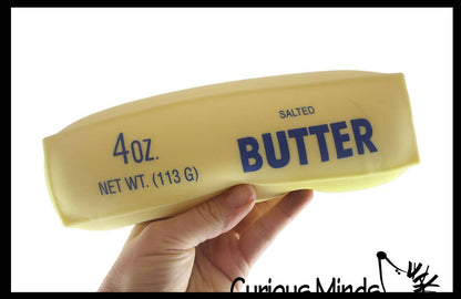 1 Jumbo Butter Squishy Squeeze Stress Ball Soft Doh Filling