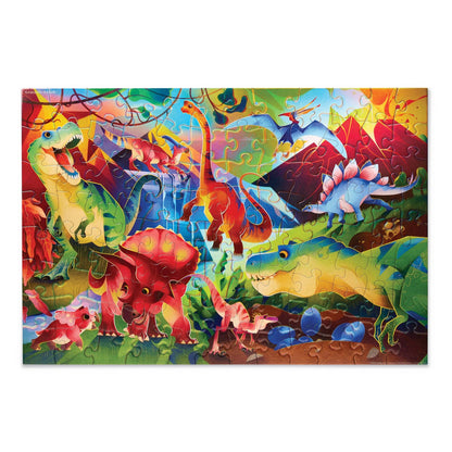 100-Piece Holographic Puzzle - Dinosaur World