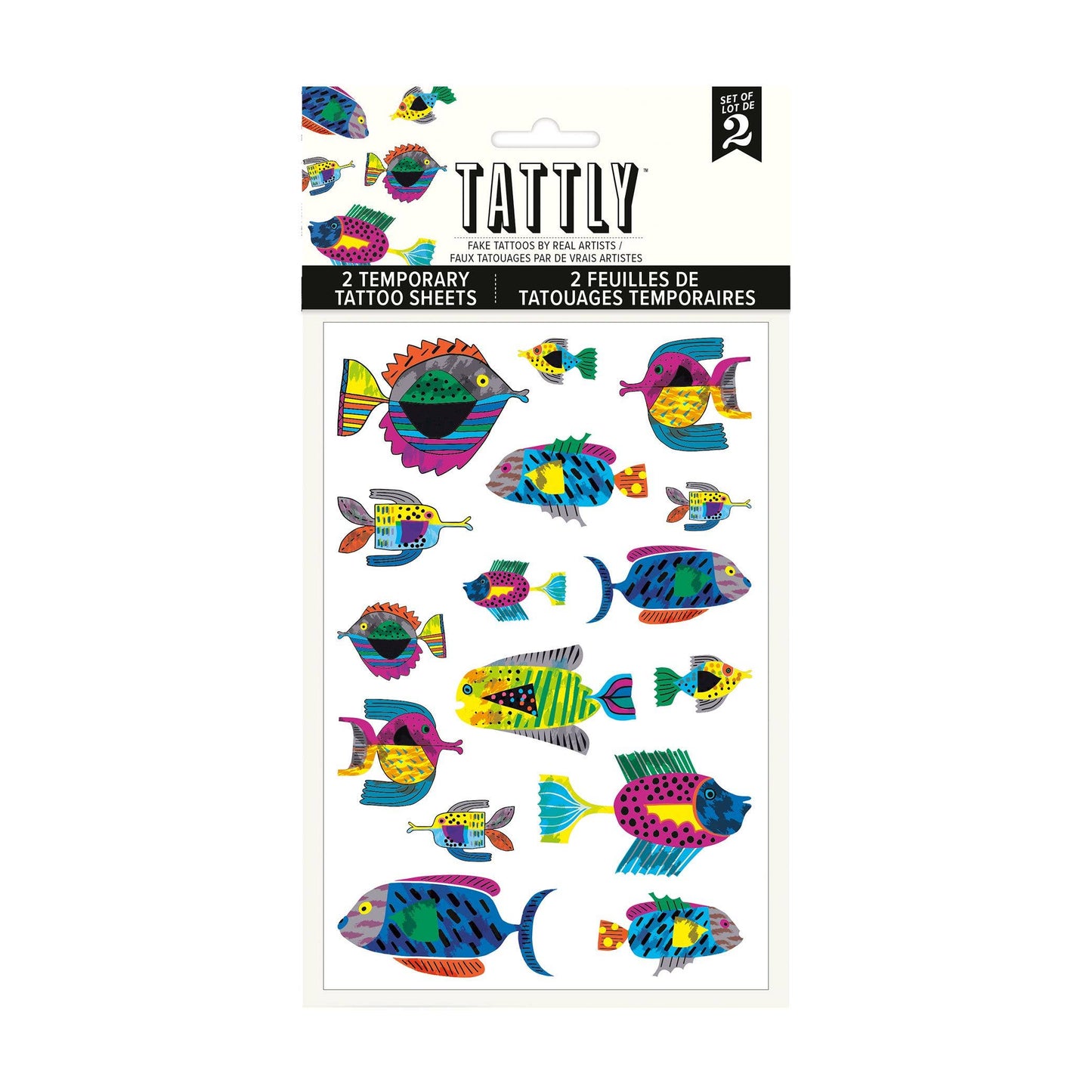 Fish Flurry Tattoo Sheet S/2