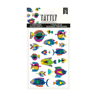 Fish Flurry Tattoo Sheet S/2