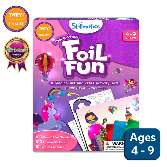Skillmatics - Foil Fun - Unicorn and Princess Craft Kits