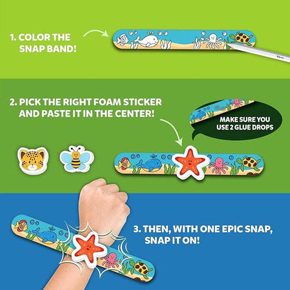 Skillmatics Craft Activity Snap Bandz Animal Friends