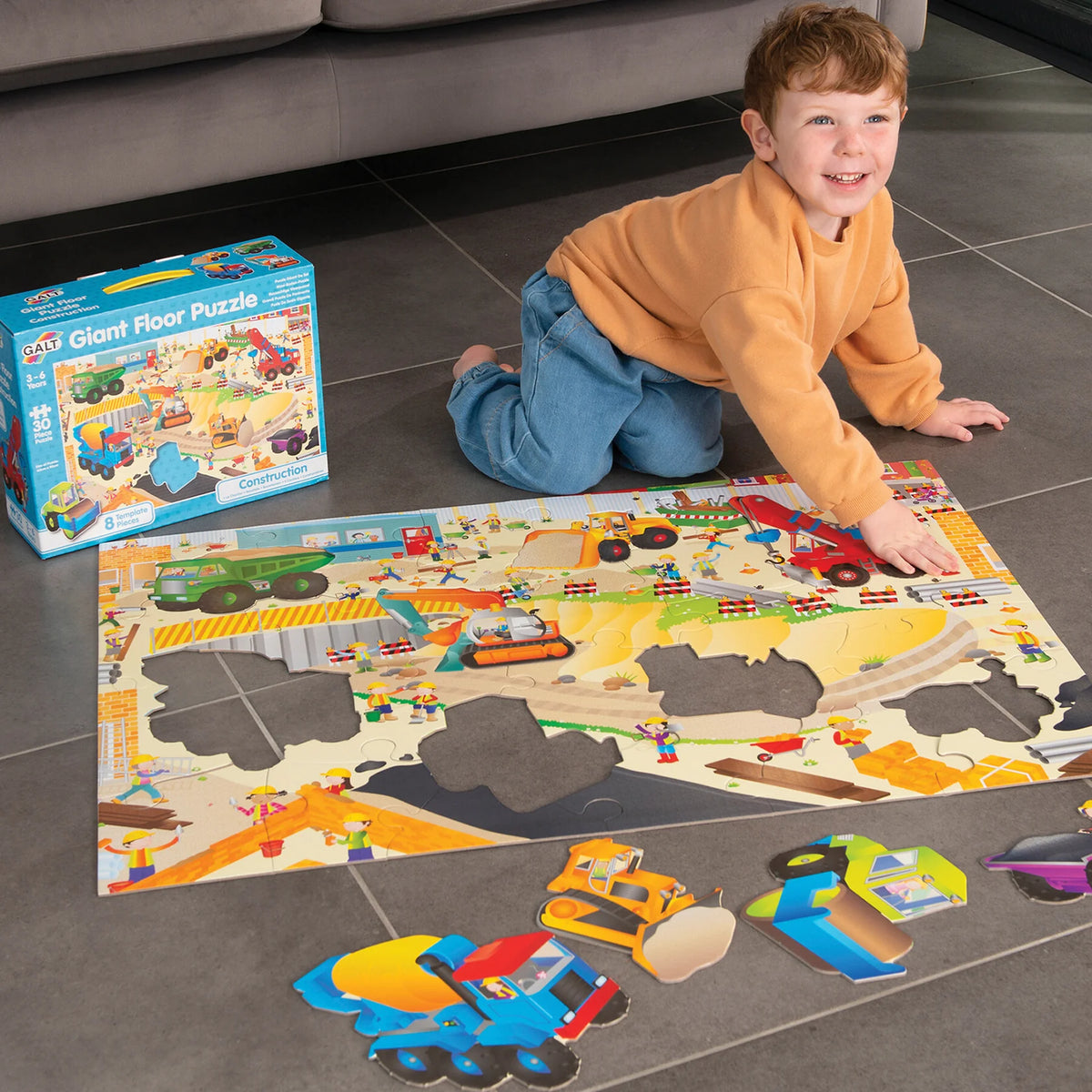 Construction Site Giant Floor Puzzle