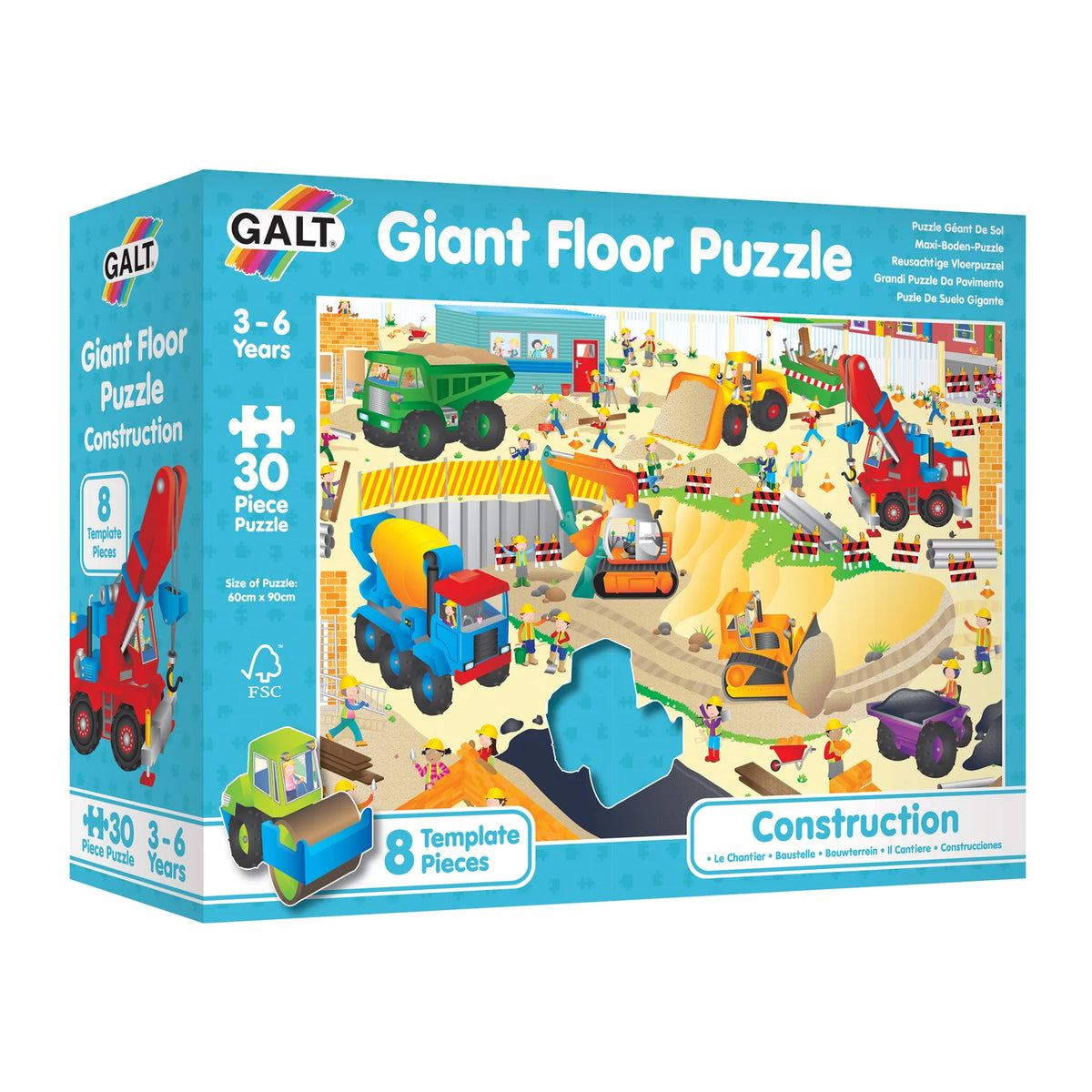 Construction Site Giant Floor Puzzle