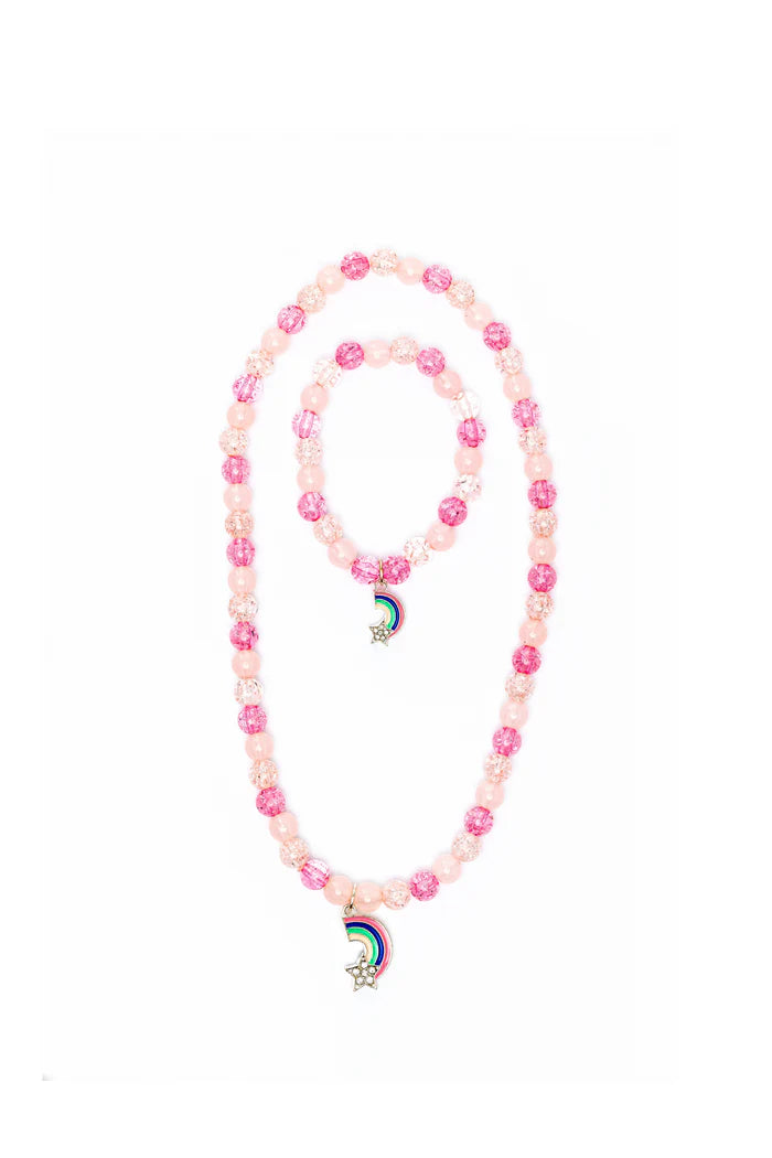 Rainbow Necklace & Bracelet Set