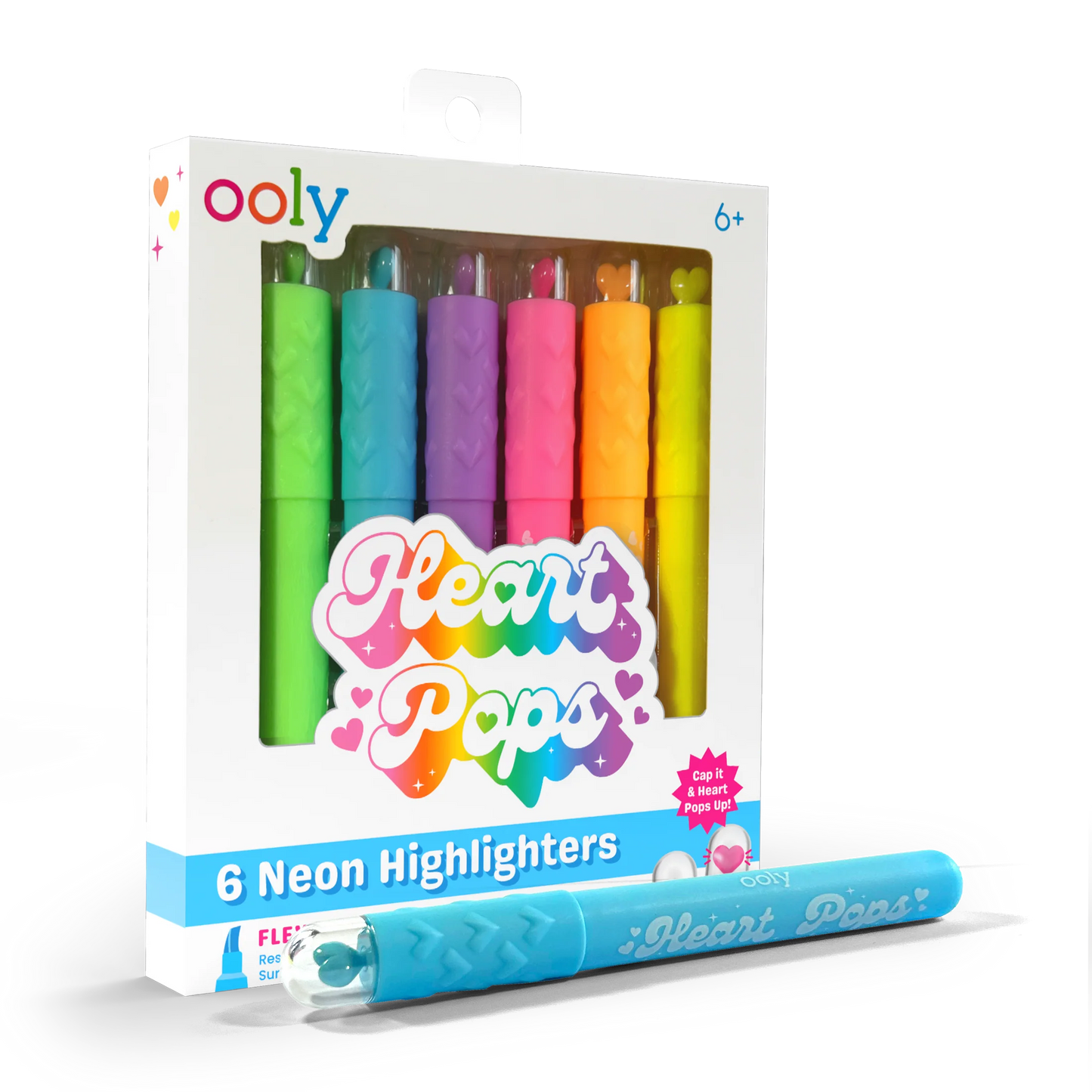 Heart Pops: Neon Highlighters
