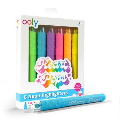 Heart Pops: Neon Highlighters
